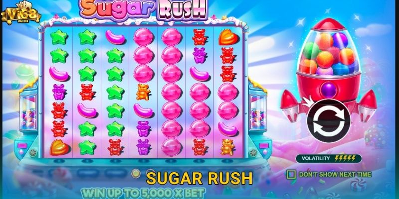 Trải Nghiệm Sugar Rush Vi68: Slot Game Kẹo Dẻo Hấp Dẫn